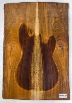 Top Cocobolo , 2-pcs., 7mm Unique Piece #022